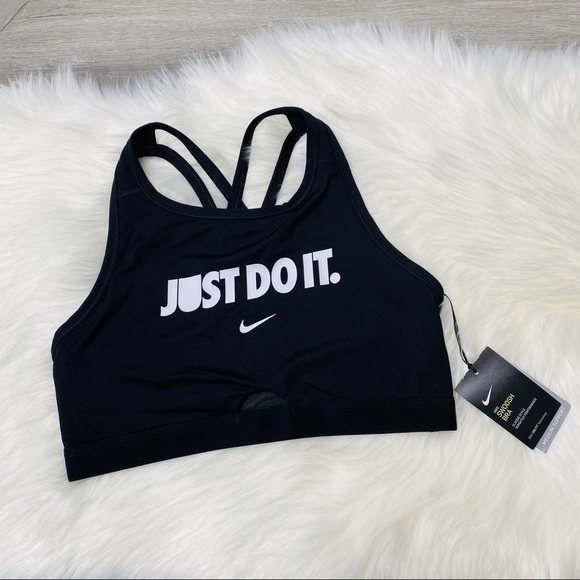 Nike Other - NWT Nike Swoosh Black Bra size XL